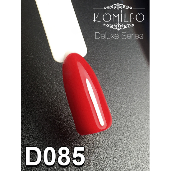 Гель-лак Komilfo Deluxe Series D085 (малиново-красный, эмаль), 8 мл2