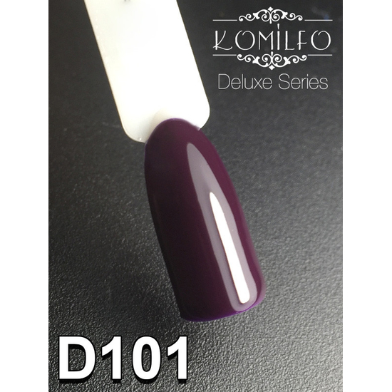 Гель-лак Komilfo Deluxe Series №D101 (темно-фиолетовый, эмаль), 8 мл2