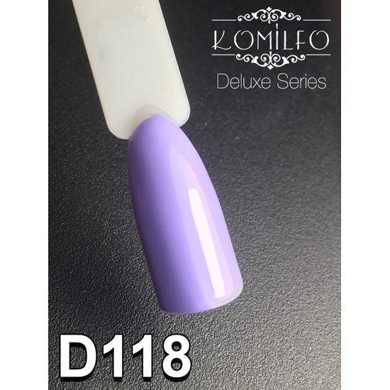 Гель-лак Komilfo Deluxe Series D118 (светло-сиреневый, эмаль), 8 мл2