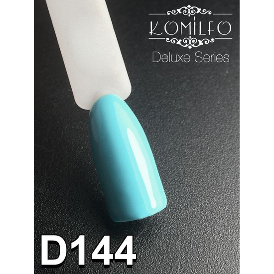 Гель-лак Komilfo Deluxe Series D144 (бледно-бирюзовый, эмаль), 8 мл2