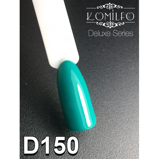 Гель-лак Komilfo Deluxe Series D150 (насыщенный, бирюзово-зеленый, эмаль), 8 мл2