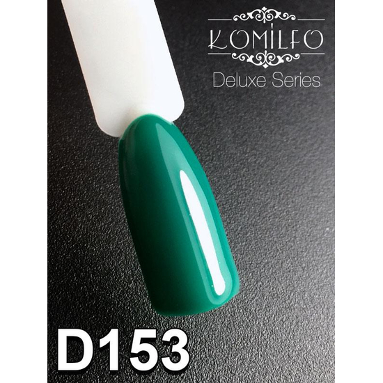 Гель-лак Komilfo Deluxe Series D153 (зелёный, эмаль), 8 мл2
