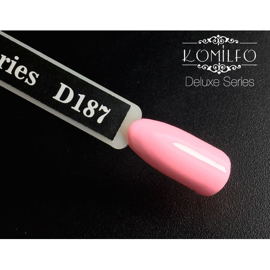 Гель-лак Komilfo Deluxe Series D187 (нежно-розовый, эмаль), 8 мл2