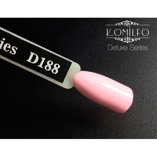 Гель-лак Komilfo Deluxe Series D188 (пастельный, светло-розово-лиловый, эмаль), 8 мл2