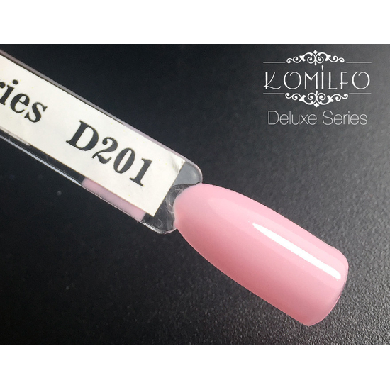 Гель-лак Komilfo Deluxe Series D201 (светло-розовый, с шиммером, для френча), 8 мл2