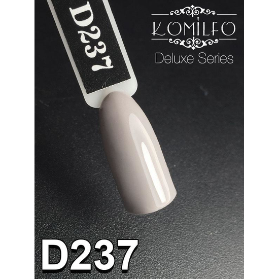 Гель-лак Komilfo Deluxe Series D237 (серый асфальт, эмаль), 8 мл2