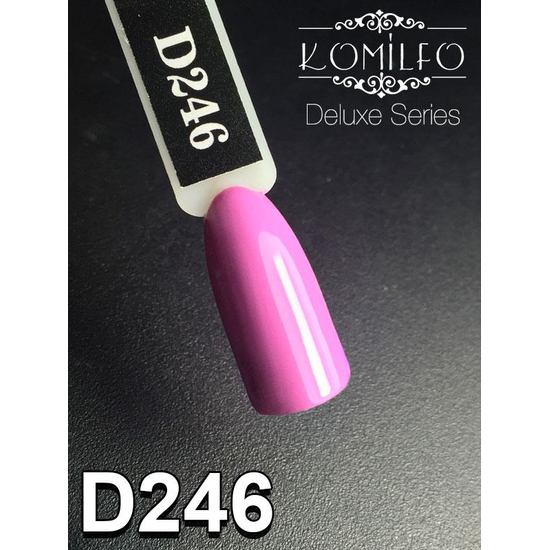 Гель-лак Komilfo Deluxe Series D246 (розово-лиловый, эмаль), 8 мл2