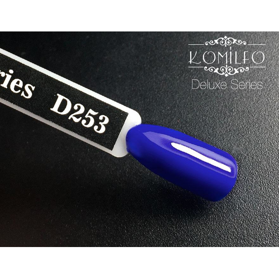Гель-лак Komilfo Deluxe Series D253 (темно-синий, эмаль), 8 мл2