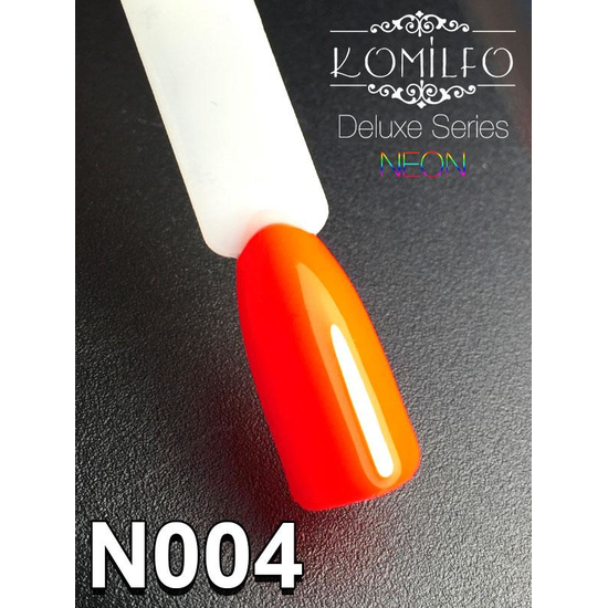 Гель-лак Komilfo DeLuxe Series N004 (ярко-коралловый, неоновый), 8 мл, Цвет: 004
, Цвет: Оранжевый2