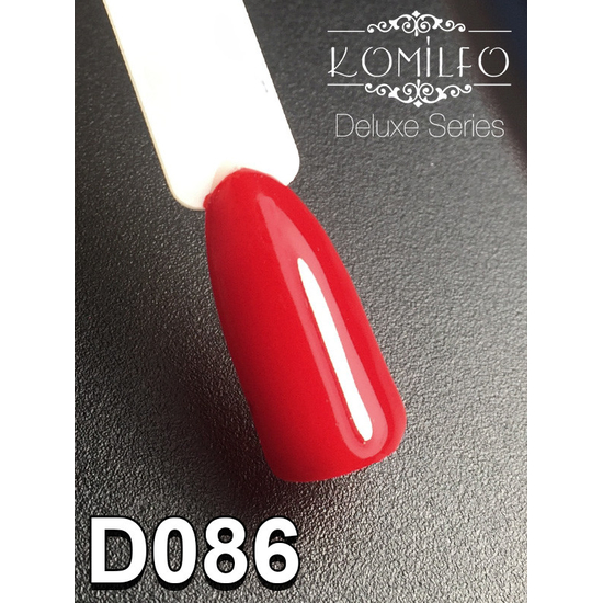 Гель-лак Komilfo Deluxe Series D086 (вишнево-красный, эмаль), 8 мл2