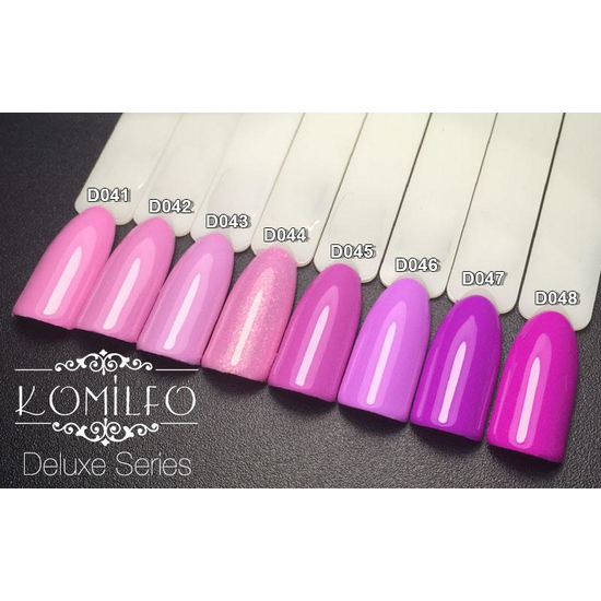 Гель-лак Komilfo Deluxe Series №D041 (насыщенный розово-лиловый, эмаль), 8 мл3