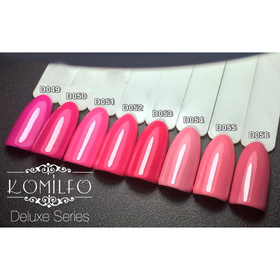 Гель-лак Komilfo Deluxe Series D055 (кораллово-розовый, эмаль), 8 мл3