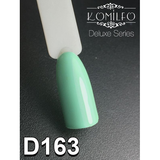 Гель-лак Komilfo Deluxe Series D163 (мятно-салатовый, эмаль), 8 мл2
