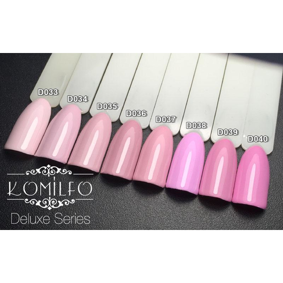 Гель-лак Komilfo Deluxe Series D036 (светлое розовое какао, эмаль), 8 мл3