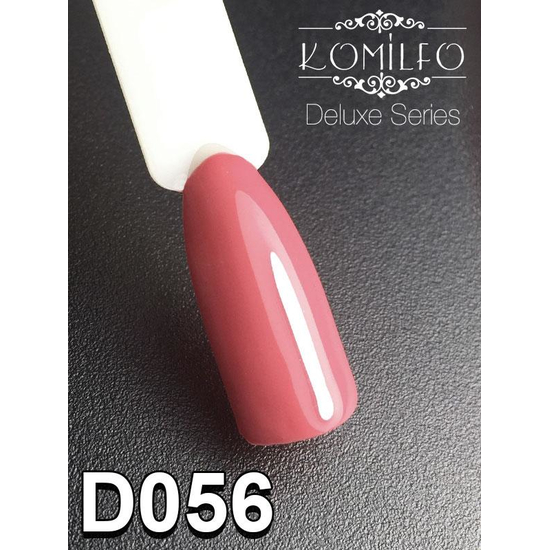Гель-лак Komilfo Deluxe Series D056 (темный бордово-розовый, эмаль), 8 мл2