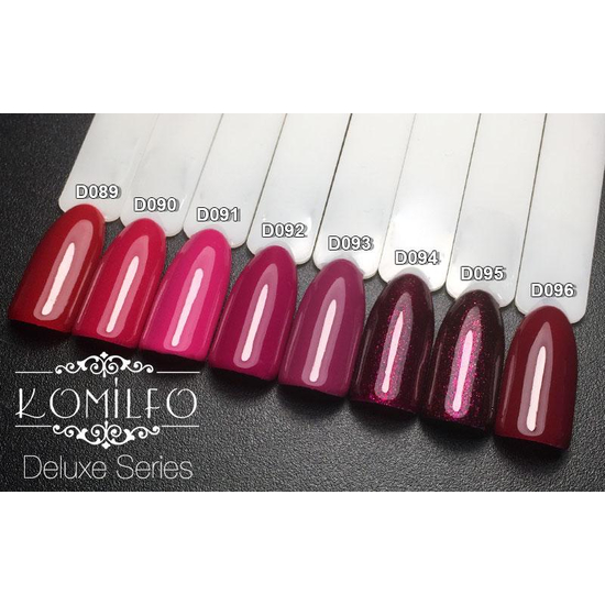 Гель-лак Komilfo Deluxe Series D091 (пурпурно-розовый, эмаль), 8 мл3
