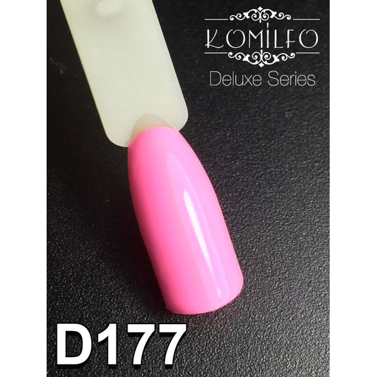 Гель-лак Komilfo Deluxe Series D177 (розовый, эмаль), 8 мл2