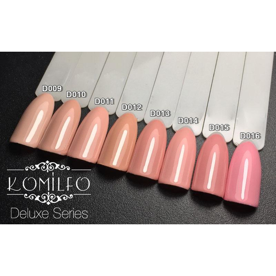 Гель-лак Komilfo Deluxe Series D011 (светло-карамельный, эмаль), 8 мл3