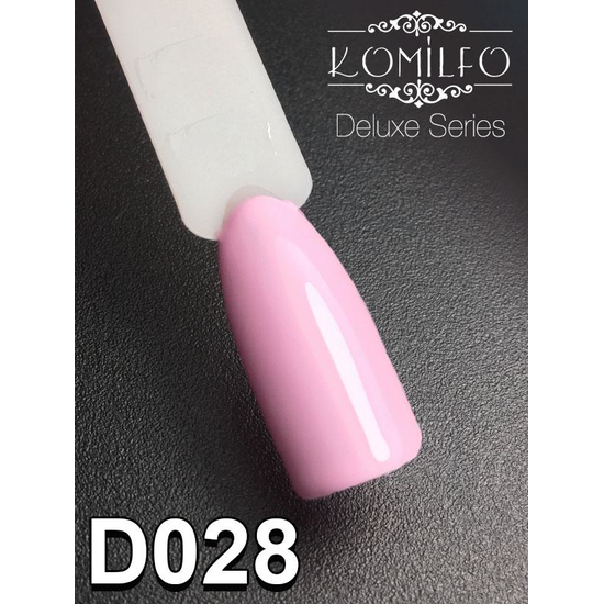 Гель-лак Komilfo Deluxe Series D028 (нежный розово-лиловый, эмаль), 8 мл2