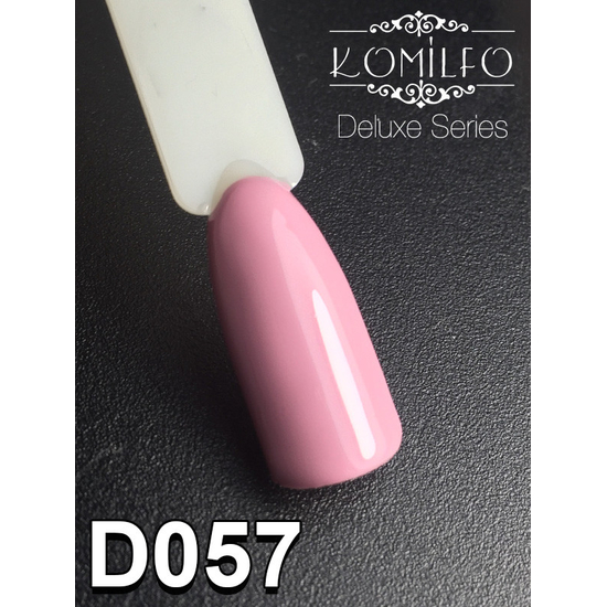 Гель-лак Komilfo Deluxe Series D057 (приглушенный розово-лиловый, эмаль), 8 мл2