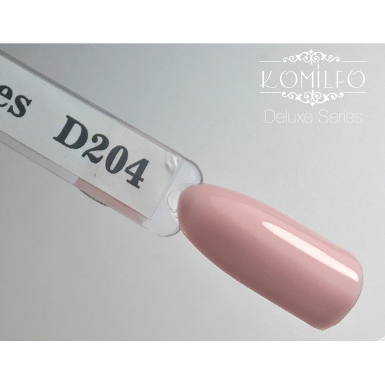 Гель-лак Komilfo Deluxe Series D204 (нежный, розово-бежевый, эмаль, для френча), 8 мл3