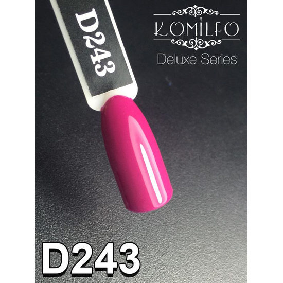 Гель-лак Komilfo Deluxe Series D243 (темная фуксия, эмаль), 8 мл2