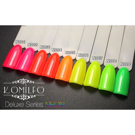 Гель-лак Komilfo DeLuxe Series №N002, 8 мл, Колір: 002, Колір: Яскраво рожевий3