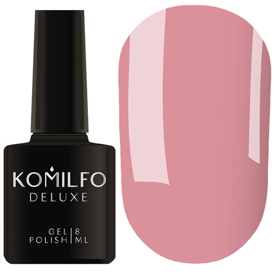 Гель-лак Komilfo Deluxe Series D054 (пыльный бежево-розовый, эмаль), 8 мл