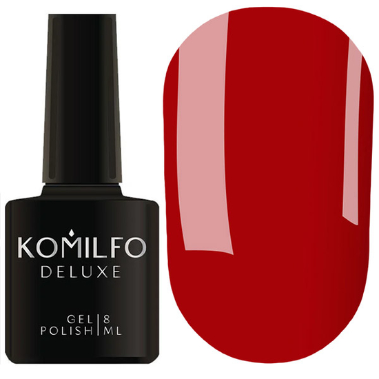 Гель-лак Komilfo Deluxe Series №D081 (темно-красный, эмаль), 8 мл