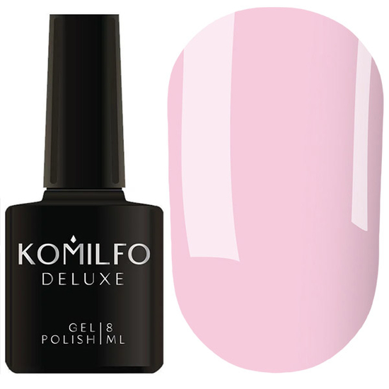 Гель-лак Komilfo Deluxe Series D211 (светлый, чуть лилово-розовый, эмаль), 8 мл