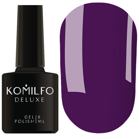 Гель-лак Komilfo Deluxe Series D223 (сливово-фиолетовый, эмаль), 8 мл