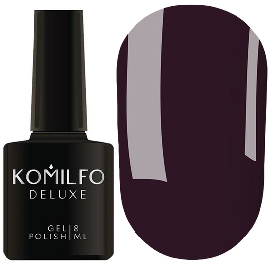 Гель-лак Komilfo Deluxe Series D241 (темно-фиолетовый, эмаль), 8 мл
