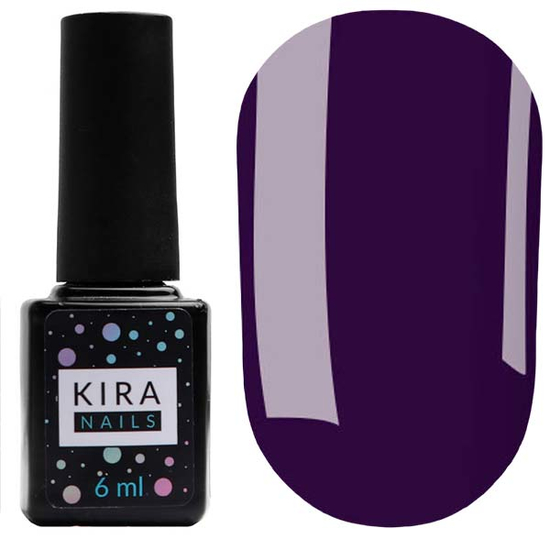 Гель-лак Kira Nails №157 (темно-фіолетовий, емаль), 6 мл