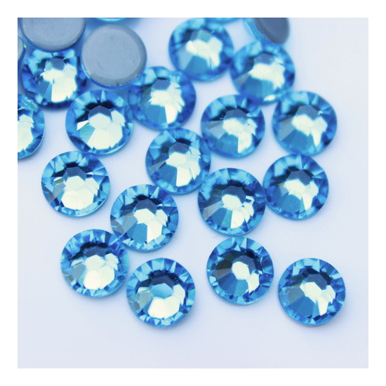 Стразы Aquamarine ss3 (1.3-1.5 мм), 100 шт.