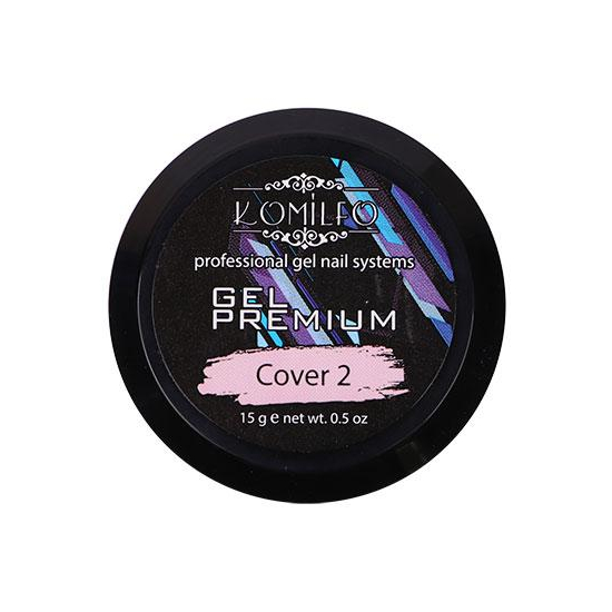 Komilfo  Gel Premium Cover 2, 15 г, Объем: 15 г, Цвет: Cover 25