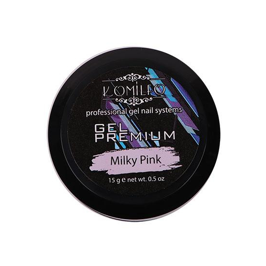 Komilfo Gel Premium Milky Pink, 15 г, Об`єм: 15 г, Колір: Milky Pink5