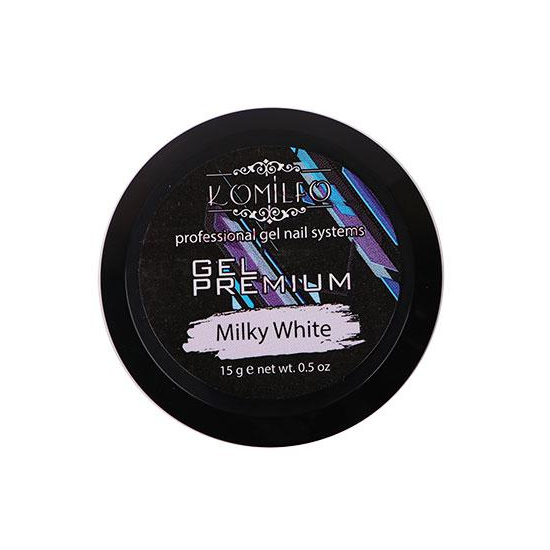 Komilfo  Gel Premium Milky White, 15 г, Объем: 15 г, Цвет: Milky White5