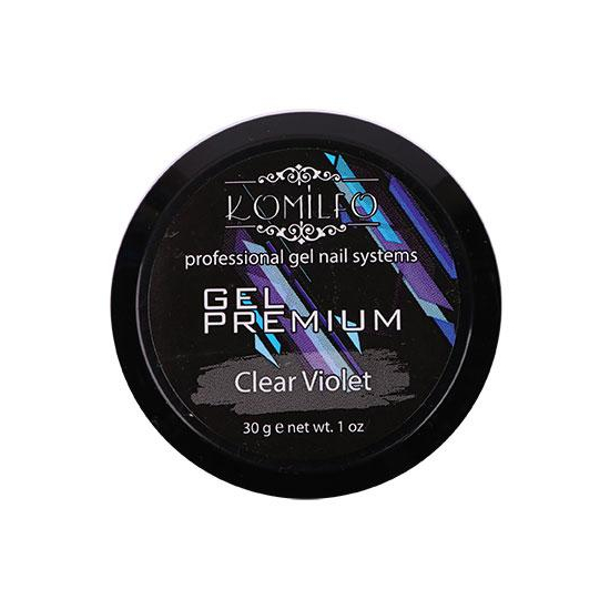 Komilfo Gel Premium Clear Violet, 30 г, Об`єм: 30 г, Колір: Clear Violet4