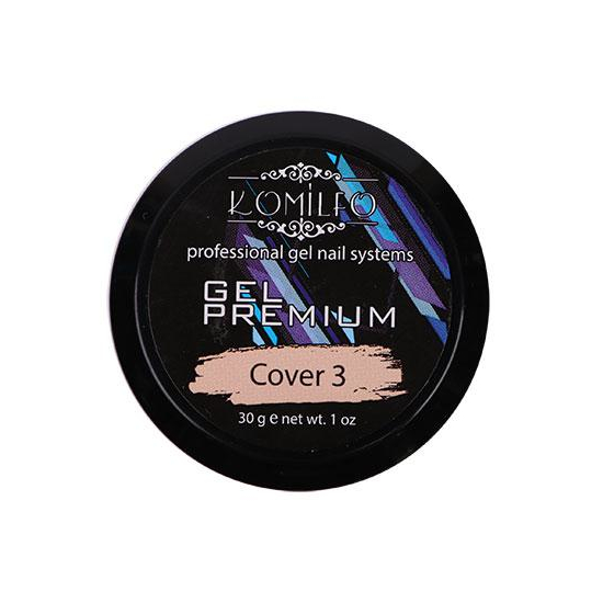 Komilfo Gel Premium Cover 3, 30 г, Об`єм: 30 г, Колір: Cover 35
