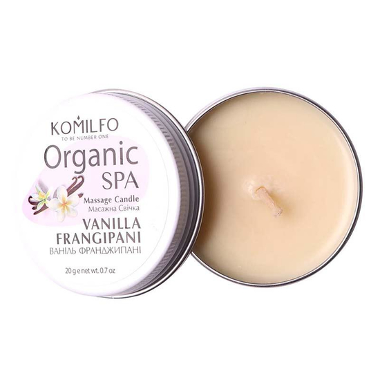 Массажная свеча Komilfo Massage Candle - Vanilla Frangipani, 20 г, Аромат: Vanilla Frangipani