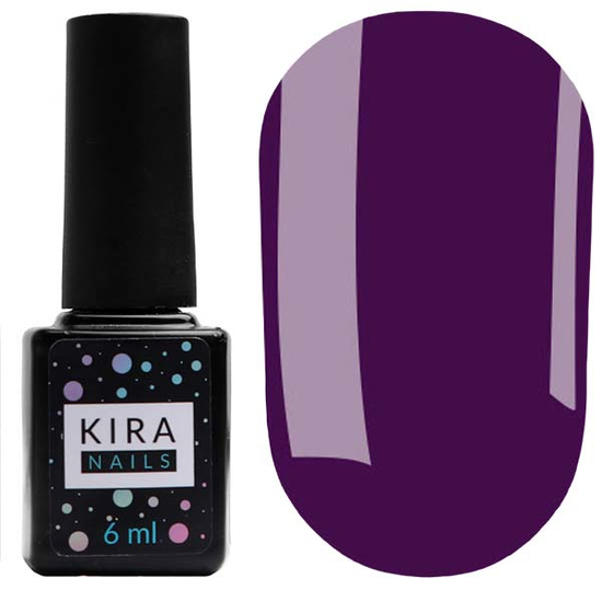 Гель-лак Kira Nails №149 (темно-фиолетовый, эмаль), 6 мл