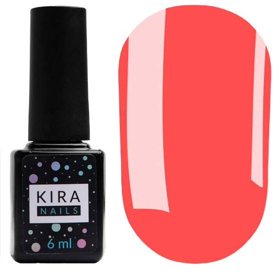 Гель-лак Kira Nails №016 (очень яркий малиновый, неоновый), 6 мл