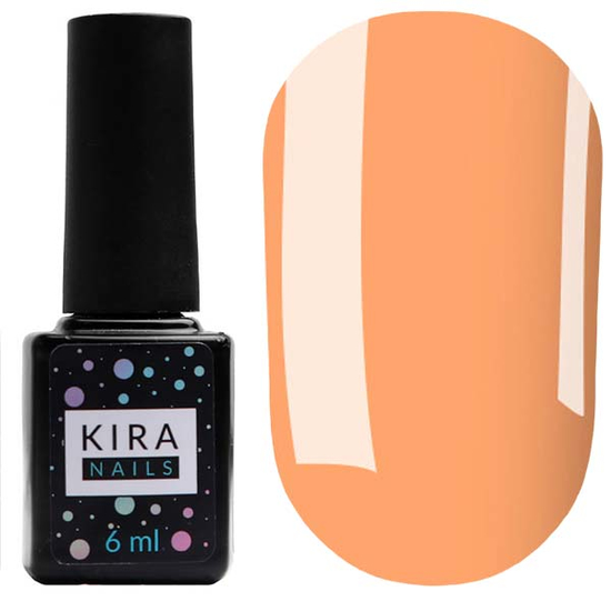Гель-лак Kira Nails №020 (розово-персиковый, неоновый), 6 мл