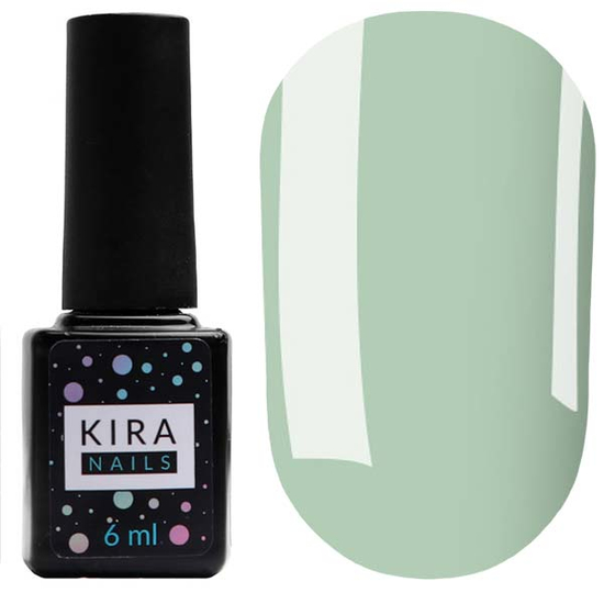 Гель-лак Kira Nails №025 (блідий салатовий, емаль), 6 мл