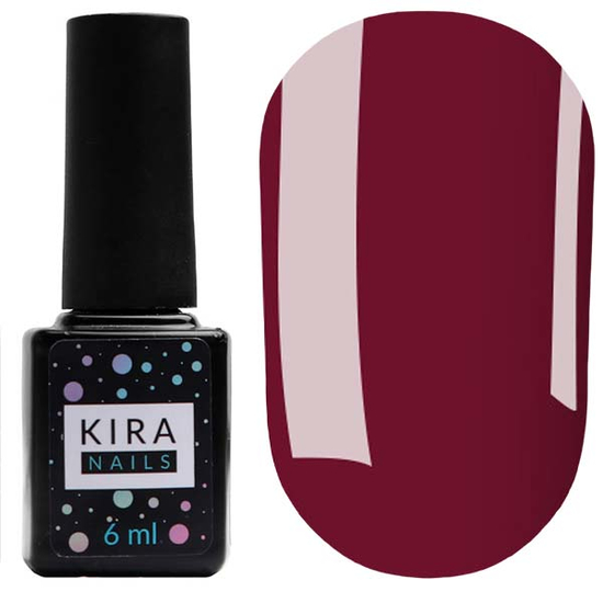 Гель-лак Kira Nails №034 (темний червоний, емаль), 6 мл