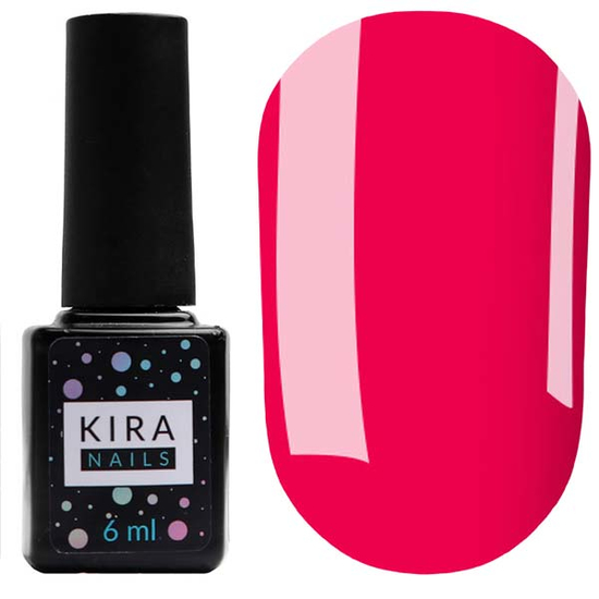 Гель-лак Kira Nails №052 (светлый малиново-красный, эмаль), 6 мл
