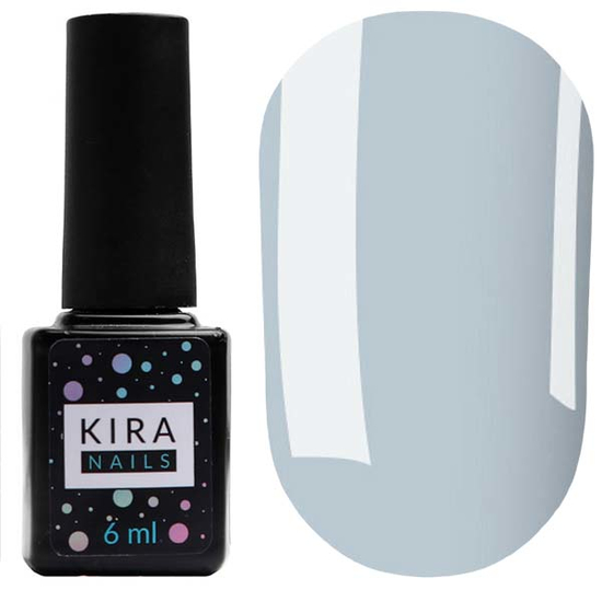 Гель-лак Kira Nails №066 (светло-серый, эмаль), 6 мл