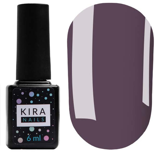 Гель-лак Kira Nails №067 (темный фиолетовый, эмаль), 6 мл