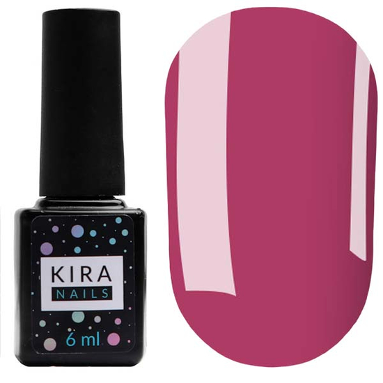 Гель-лак Kira Nails №069 (винно-пурпурний, емаль), 6 мл