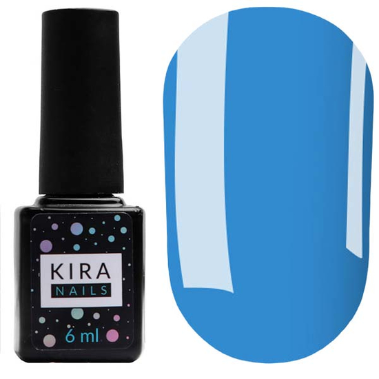 Гель-лак Kira Nails №081 (блакитний, емаль), 6 мл